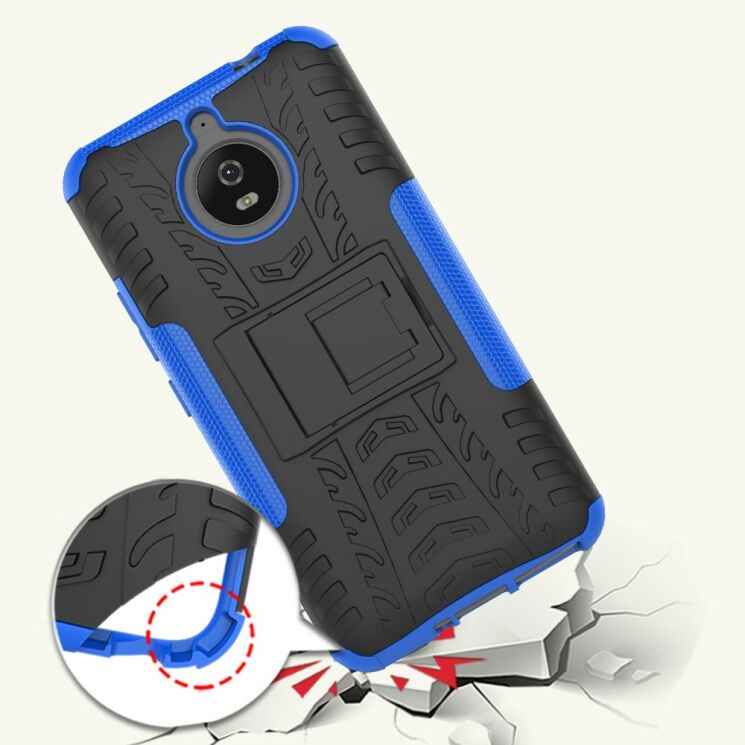 Защитный чехол UniCase Hybrid X для Motorola Moto E Plus / E4 Plus - Blue: фото 6 из 6