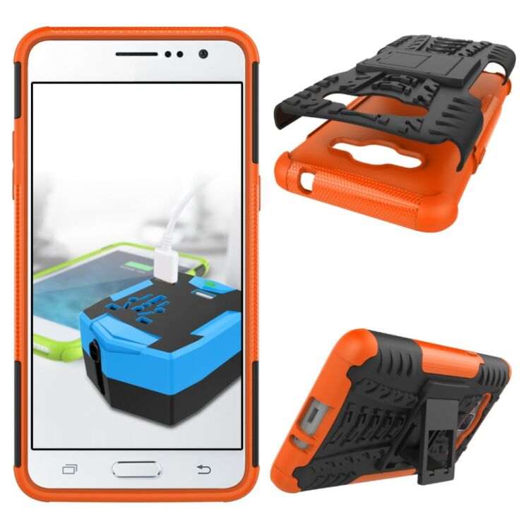Защитный чехол UniCase Hybrid X для Samsung Galaxy J2 Prime - Orange: фото 2 из 9