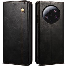 Защитный чехол UniCase Leather Wallet для Xiaomi 13 Ultra - Black: фото 1 из 7