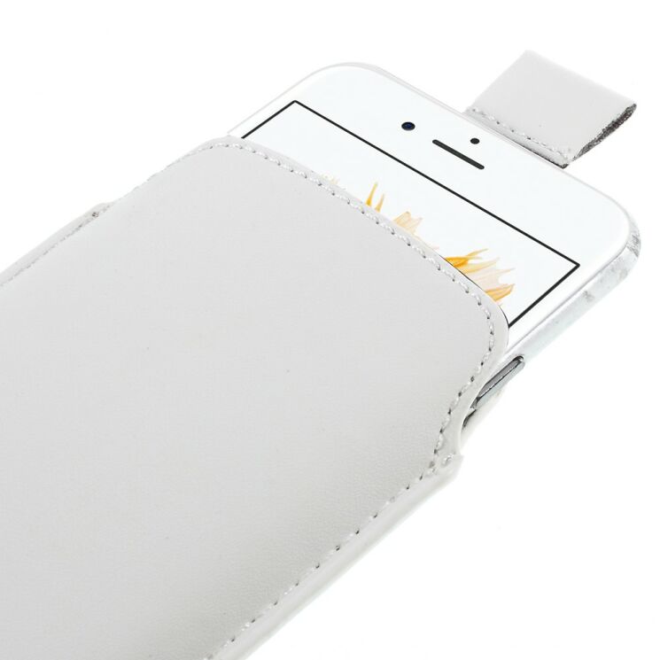 Чехол-карман Deexe Handy Pouch L для смартфонов шириной до 78мм - White: фото 4 из 6