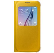 Чохол S View Cover для Samsung S6 (G920) EF-CG920PBEGWW - Yellow: фото 1 з 3