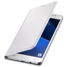 Чохол Flip Wallet для Samsung Galaxy J7 2016 (J710) EF-WJ710P - White: фото 1 з 6