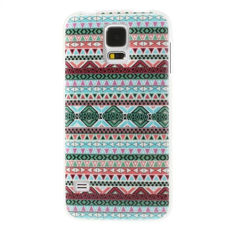Силиконовая накладка Deexe Life Style для Samsung Galaxy S5 (G900) - Aztec Pattern: фото 1 из 6