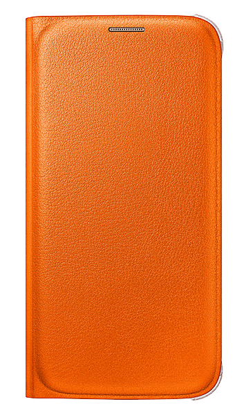 Чохол Flip Wallet PU для Samsung S6 (G920) EF-WG920PLEGRU - Orange: фото 1 з 8