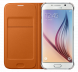 Чехол Flip Wallet PU для Samsung S6 (G920) EF-WG920PLEGRU - Orange (S6-2413O). Фото 2 из 8