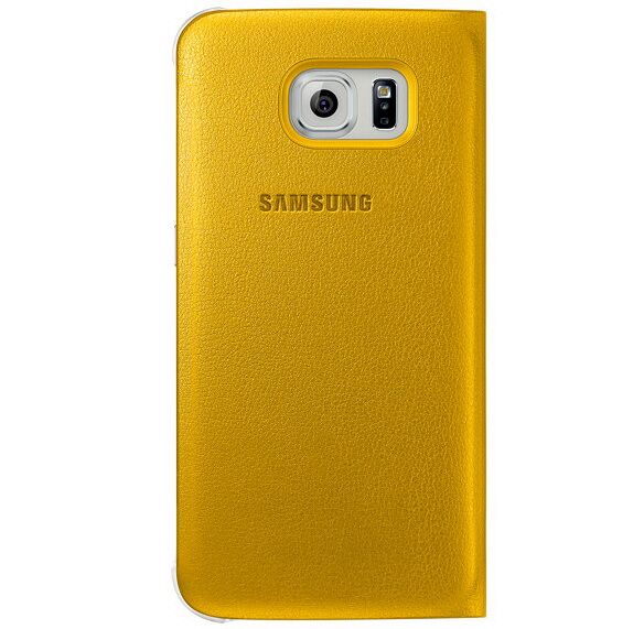 Чохол S View Cover для Samsung S6 (G920) EF-CG920PBEGWW - Yellow: фото 2 з 3