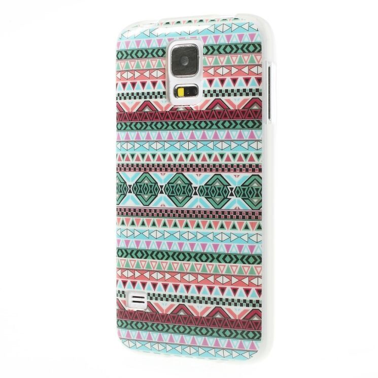 Силиконовая накладка Deexe Life Style для Samsung Galaxy S5 (G900) - Aztec Pattern: фото 3 из 6