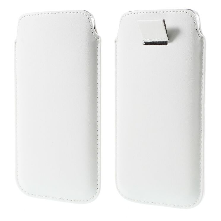 Чохол-карман Deexe Handy Pouch L для смартфонів шириною до 78мм - White: фото 1 з 6
