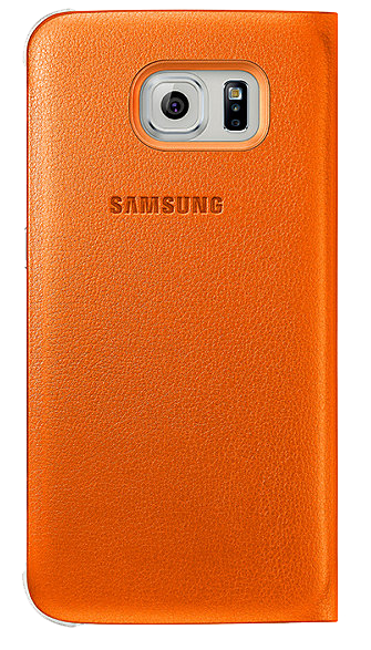 Чехол Flip Wallet PU для Samsung S6 (G920) EF-WG920PLEGRU - Orange: фото 3 из 8