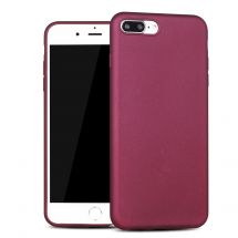 Силиконовый (TPU) чехол X-LEVEL Matte для iPhone 7 Plus / iPhone 8 Plus - Wine Red: фото 1 из 14