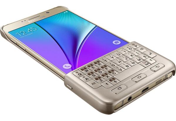 Чехол-клавиатура Keybord Cover для Samsung Galaxy Note 5 (N920) EJ-CN920RFEGRU - Gold: фото 3 из 7