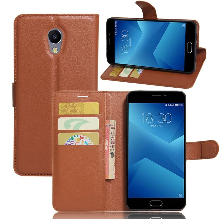 Чохол-книжка Deexe Wallet Style для Meizu M5 Note - Brown: фото 1 з 6