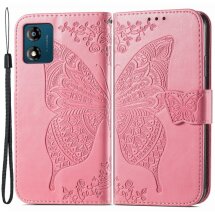 Чехол UniCase Butterfly Pattern для Motorola Moto E13 - Pink: фото 1 из 10