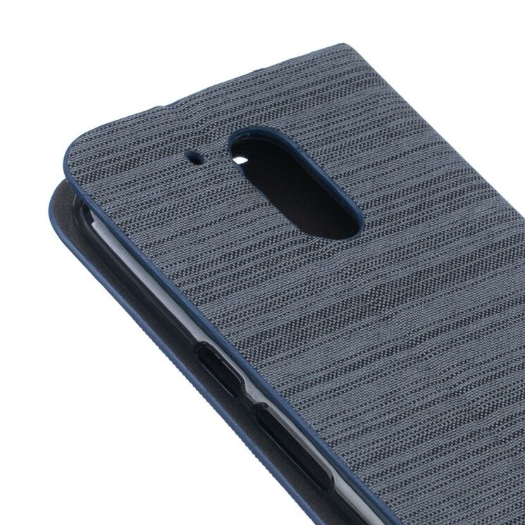 Чохол UniCase Cross Texture для Motorola Moto G4/G4 Plus - Dark Gray: фото 6 з 8