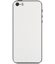 Шкіряна наклейка Glueskin для iPhone 5s/se - White Alligator: фото 1 з 9