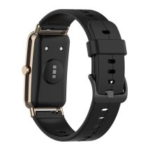 Ремінець Deexe Soft Line для Huawei Watch Fit Mini - Black: фото 1 з 10