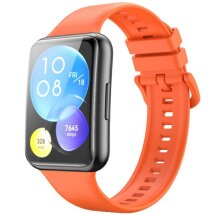 Ремешок Deexe Soft Silicone для Huawei Watch Fit 2 - Orange: фото 1 из 6
