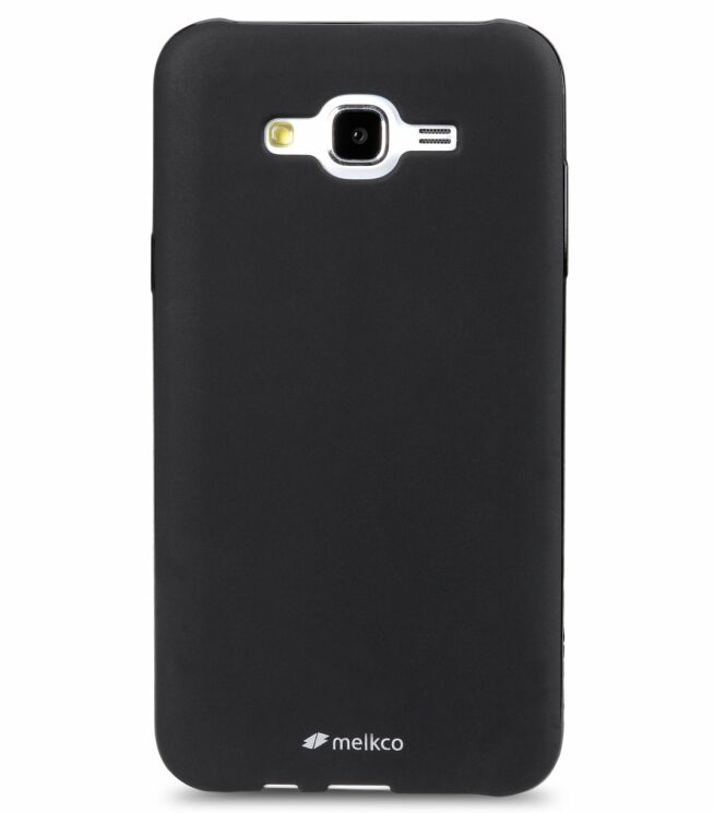 Силиконовая накладка MELKCO Poly Jacket для Samsung Galaxy J7 (J700) / J7 Neo (J701) + пленка - Black: фото 1 из 5