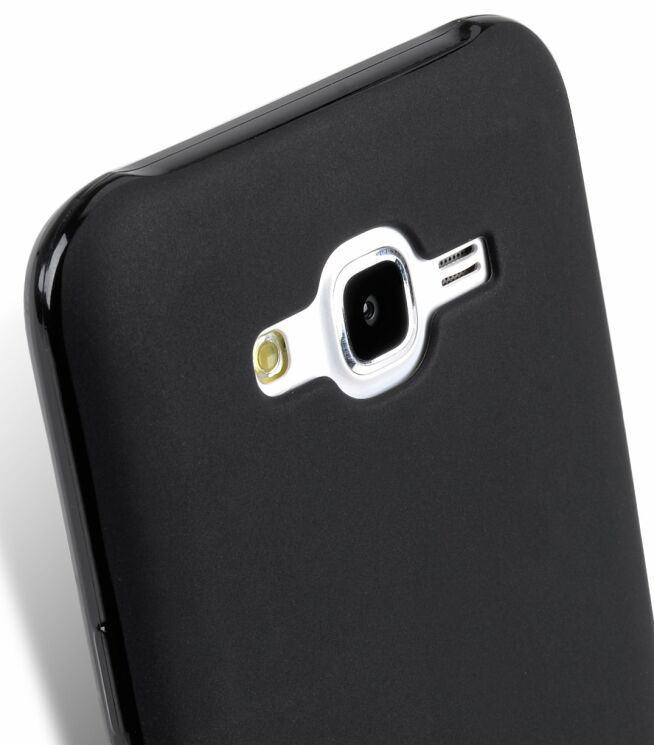 Силиконовая накладка MELKCO Poly Jacket для Samsung Galaxy J7 (J700) / J7 Neo (J701) + пленка - Black: фото 4 з 5