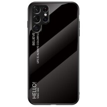 Защитный чехол Deexe Gradient Color для Samsung Galaxy S22 Ultra - Black: фото 1 из 8