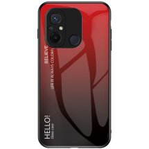 Защитный чехол Deexe Gradient Color для Xiaomi Redmi 12C - Red / Black: фото 1 из 8