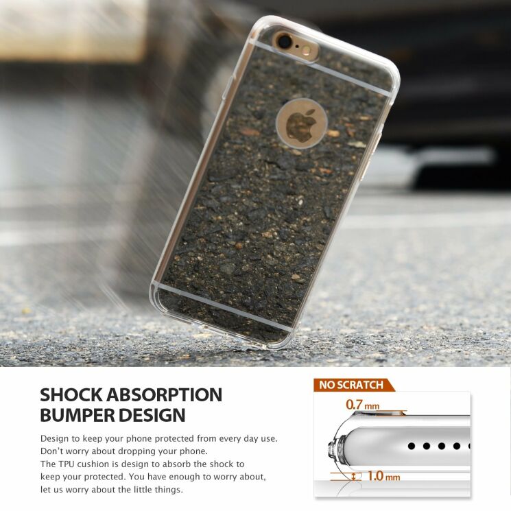 Защитный чехол RINGKE Fusion Mirror для iPhone 6/6s - Rose Gold: фото 3 из 9