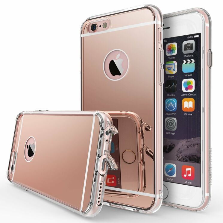Захисний чохол RINGKE Fusion Mirror для iPhone 6/6s - Rose Gold: фото 1 з 9