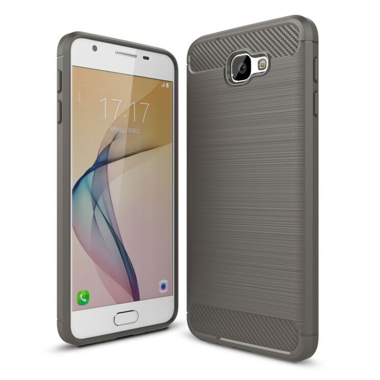 Захисний чохол UniCase Carbon для Samsung Galaxy J5 Prime - Gray: фото 1 з 10