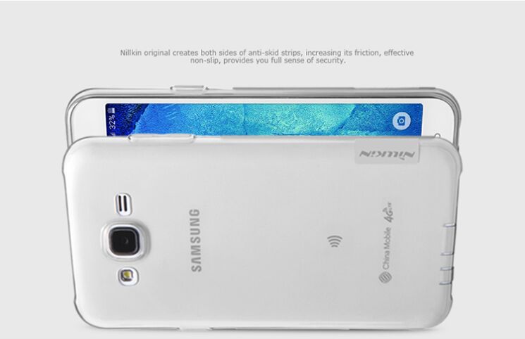Силиконовая накладка NILLKIN Nature TPU для Samsung Galaxy J5 (J500) - Gray: фото 17 з 19