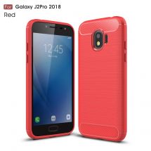 Защитный чехол UniCase Carbon для Samsung Galaxy J2 2018 (J250) - Red: фото 1 из 10