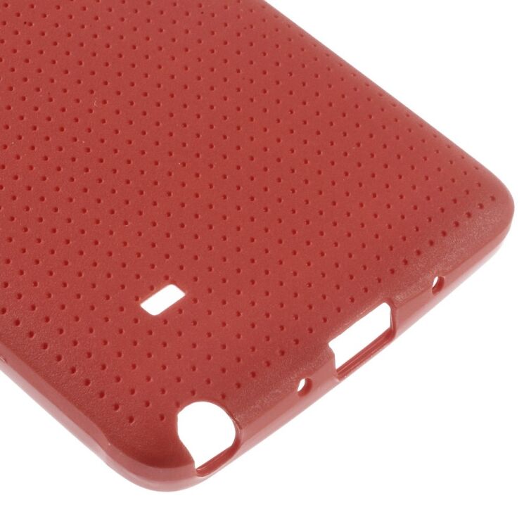 Силиконовая накладка Deexe Original Texture для Samsung Galaxy Note 4 (N910) - Red: фото 5 из 6