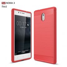 Захисний чохол UniCase Carbon для Nokia 3 - Red: фото 1 з 10