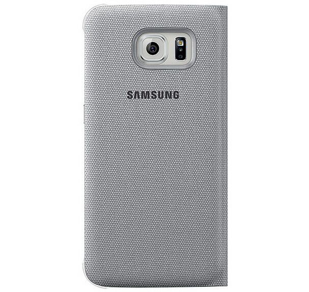 Чехол Flip Wallet Fabric для Samsung S6 (G920) EF-WG920BBEGRU - Silver: фото 2 из 4