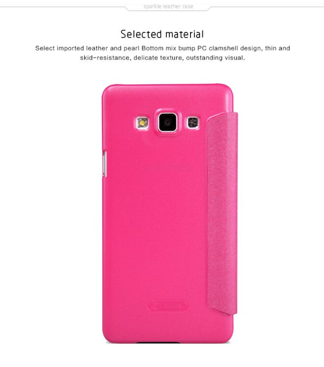 Чехол NILLKIN Sparkle Series для Samsung Galaxy A7 (A700) - Red: фото 11 из 18
