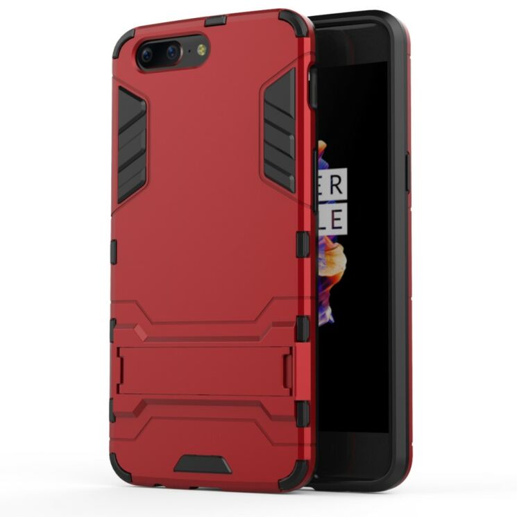 Захисний чохол UniCase Hybrid для OnePlus 5 - Red: фото 2 з 7