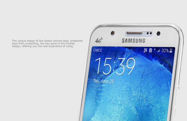 Силиконовая накладка NILLKIN Nature TPU для Samsung Galaxy J5 (J500) - Gray: фото 14 из 19