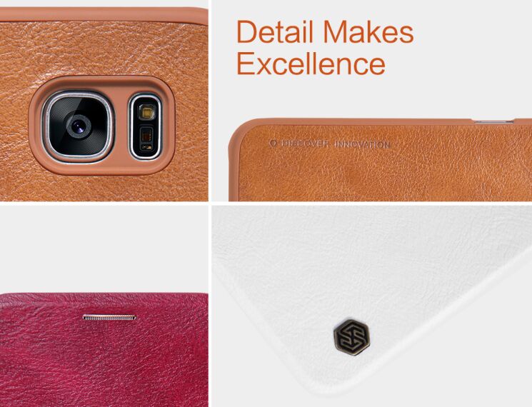 Чехол NILLKIN Qin Series для Samsung Galaxy S7 (G930) - Red: фото 16 из 18