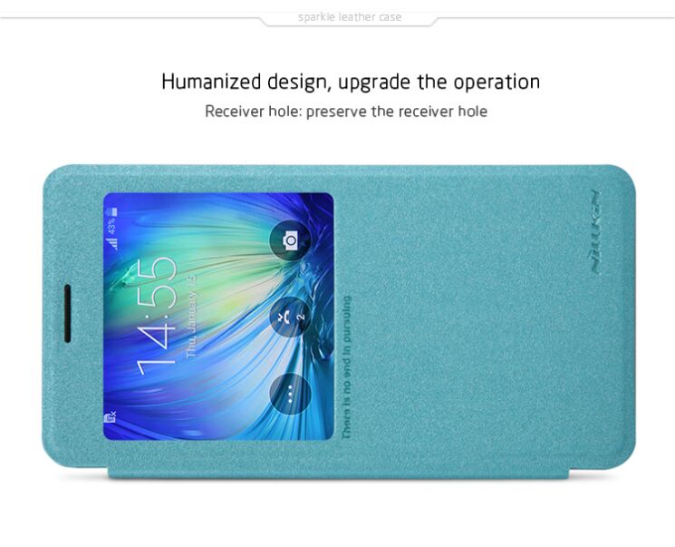Чехол NILLKIN Sparkle Series для Samsung Galaxy A7 (A700) - Blue: фото 12 из 18