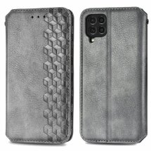 Чохол Deexe Rhombus Wallet для Samsung Galaxy M62 - Grey: фото 1 з 13