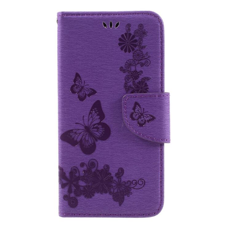 Чехол-книжка Deexe Butterfly Style для Huawei Y5 II - Violet: фото 3 из 11