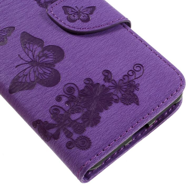 Чехол-книжка Deexe Butterfly Style для Huawei Y5 II - Violet: фото 7 из 11