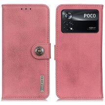 Чохол-книжка KHAZNEH Wallet Cover для Xiaomi Poco X4 Pro - Pink: фото 1 з 11