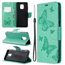 Чехол UniCase Butterfly Pattern для Xiaomi Redmi Note 9 Pro Max / Note 9 Pro / Note 9s - Green: фото 1 из 9