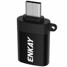 OTG-адаптер ENKAY ENK-AT10 Type-C to USB 3.0 - Black: фото 1 из 12