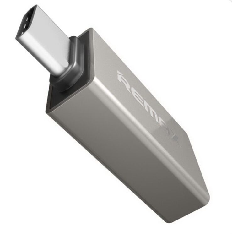 OTG-адаптер Remax Type-C to USB - Silver: фото 1 з 5