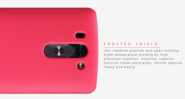 Пластиковая накладка Nillkin Frosted Shield для LG G3s (D724) - Red: фото 10 з 12