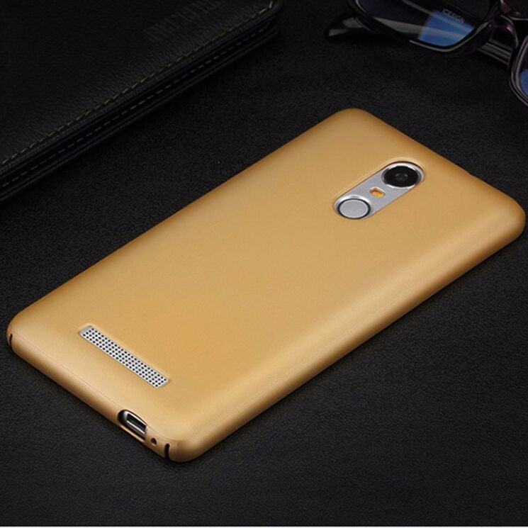 Пластиковий чохол Deexe Edge для Xiaomi Redmi Note 3 / Note 3 Pro - Gold: фото 1 з 8