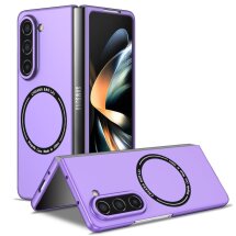 Пластиковий чохол Deexe Magnetic Shell для Samsung Galaxy Fold 5 - Purple: фото 1 з 9