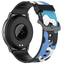 Ремінець Deexe Camo Style для годинників з шириною кріплення 22мм - Blue: фото 1 з 9
