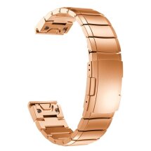 Ремінець Deexe Stainless Steel для годинників Garmin з шириною кріплення QuickFit 26mm - Rose Gold: фото 1 з 5